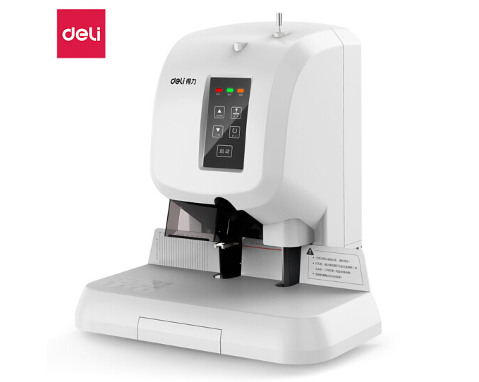 得力（deli）3880 激光定位财务凭证半自动装订机 标书文案卷宗电动档案打孔机