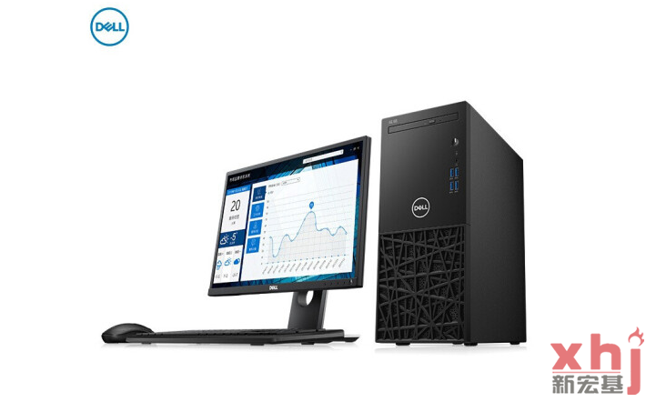 戴尔 成铭3990  台式计算机  商用家用台式机电脑主机 含23.8寸显示器