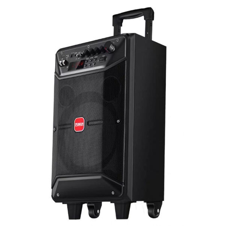 万利达 F12 音箱 户外音响唱歌大功率重低音移动拉杆广场舞蓝牙音箱k歌 12寸