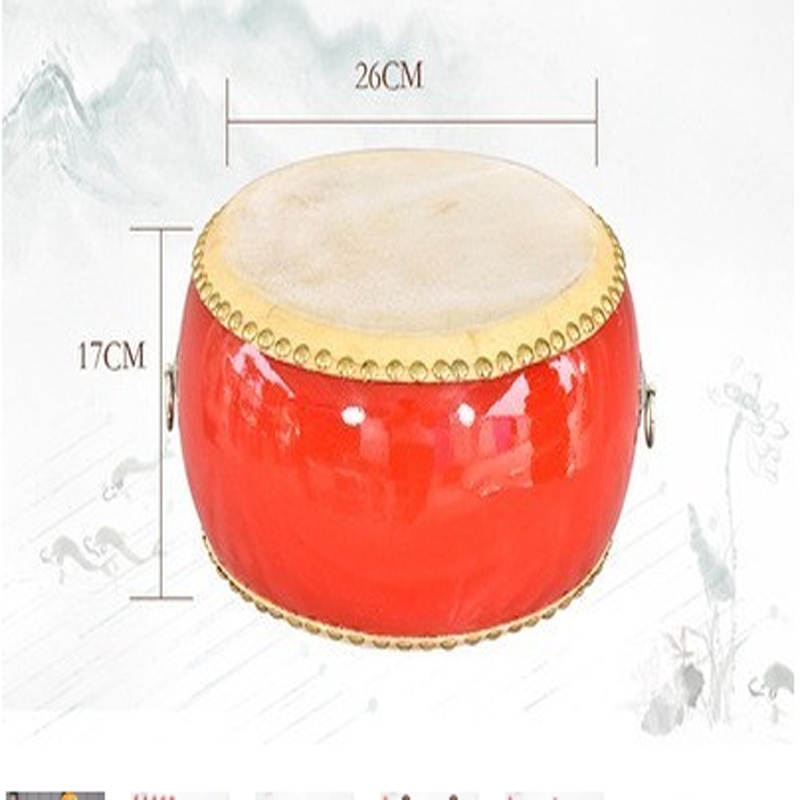 韵特 2617 打击乐器类  8寸鼓  大鼓  牛皮鼓   直径26cm  高17cm