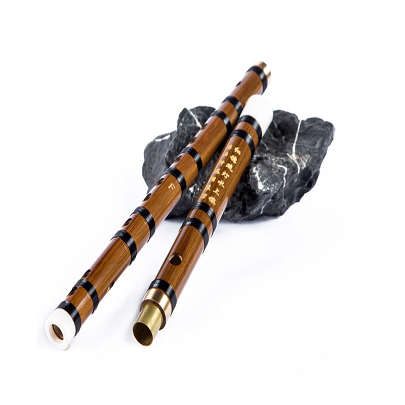 竹霖生  XS1001 吹奏乐器类  笛子单插黄铜笛