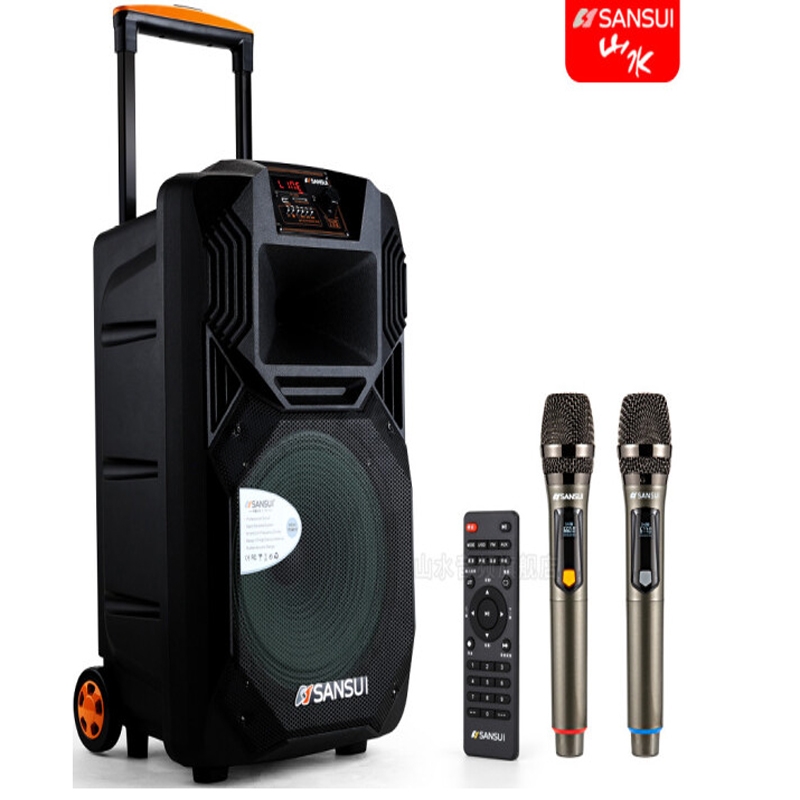 山水（SANSUI） SS1-12  音箱 户外广场舞音响移动拉杆蓝牙音箱便携式低音炮大功率会议室电脑音箱 SS1-12英寸