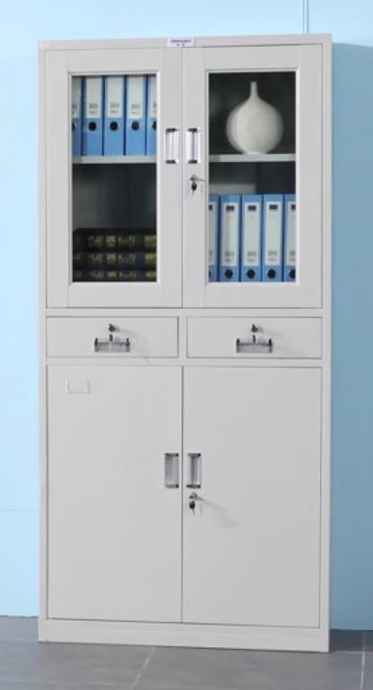 华腾/HUATON  zed4020  金属质柜类   中二斗档案柜  850mm*390mm*1800mm